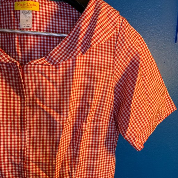 Bernie Dexter Maxine Dress in Red Gingham Size Extra Large NWOT - Picture 4 of 9